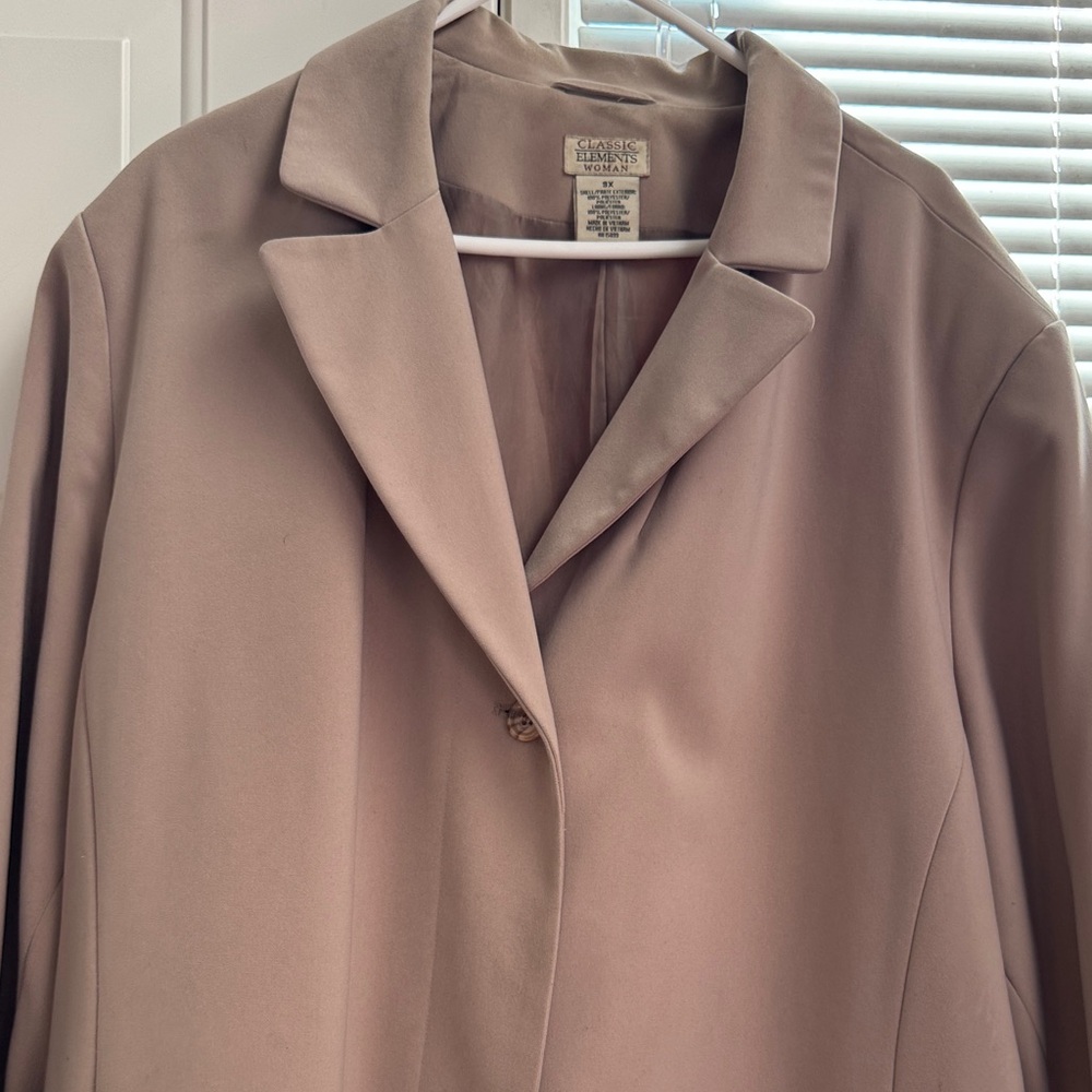 Classic Elements Taupe Blazer coat